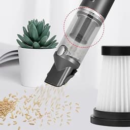 EGoods - Vervangende cartridges voor draadloze stofzuiger HEPA-filter, set van 6 - geschikt voor MOOSOO K12, K12 Pro, K13 - inclusief reinigingsborstel — thumbnail 3