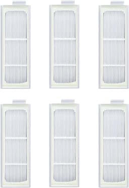 Ronte - Set van 6 wasbare en herbruikbare HEPA-filters voor robotstofzuiger, geschikt voor Deebot T20 Omni / T20e Omni. Bevat de zoekwoorden: filters, robotstofzuiger, reserveonderdeel. — thumbnail 1