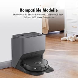 accessoires Geschikt voor Roborock S8/S8+/S8 Pro Ultra/Q8 Max/Q5 Pro robotstofzuiger, scheidbare rubberen duo-roller-borstel voor Roborock originele hoofdborstel, accessoires (2 stuks) — thumbnail 3