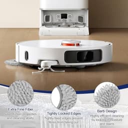 PromoHome 10 stuks microvezel mop pads Geschikt voor Dreame L10s Ultra / L10 Ultra / L20 Ultra / L10s Pro Ultra Heat / X40 Ultra en Xiaomi X10+ / X20+ — thumbnail 3