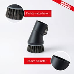 Propex Parts Universele Stofzuigermond - Plumeau met Natuurhaar - Draaibaar & Krasvrij - Ø35 mm — thumbnail 2