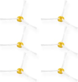 kwmobile borstelset geschikt voor iRobot - Set van 6 zijborstels - Roomba 500/600/700-serie - Zijborstel accessoire voor stofzuigerrobot — thumbnail 4
