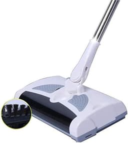 Vloer Veegmachine - Handveger Tapijt - Huis Reinigen - Oplaadbaar Lichtgewicht - 1 Meter Bereik - Zwart — thumbnail 3