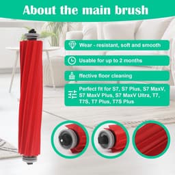 Main Brushes, 6 Side Brushes, 4 Filters, 6 Wipes, Set of 20 Accessories for S7 Plus S7 MaxV Ultra S7 Pro - ShopVlot — thumbnail 3