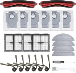 24-delige accessoireset voor Roborock Q10 S5+ – 2 hoofdborstels, 4 stofzakken, 6 dweilpads, 4 filters, 6 zijborstels, 1 schroevendraaier & 1 schoonmaakborstel — thumbnail 1