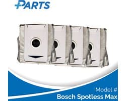 Bosch Spotless Max Stofzakken (4 Stuks, Plus.Parts® alternatief voor BHZRDBAB)