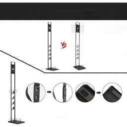 Rosfix Houder voor Dockingstation Standaard - Metaal, 20,5x27,5x127 cm - Geschikt voor Dyson V6–V15 — thumbnail 4