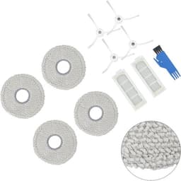 Vervangende onderdelen voor OMNI stofzuiger - T20 reserveonderdelen - accessoires - 4 zijborstels + 2 stofzuigerfilters + 4 dweildoeken + 1 reinigingsborstel — thumbnail 3