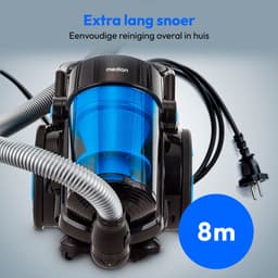 MEDION stofzuiger zonder stofzak P4000 (900 watt vermogen, 4,3 liter stofreservoir, wasbaar HEPA 13 filter, 11 m werkbereik, MD 11906) blauw — thumbnail 4