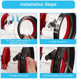 Store_7 - Dust Bin Bucket Sealing Ring - Vervangingsonderdeel - Zwart - Rubber - Verbeterde afdichting - Geschikt voor Dyson V11 V15 SV14 SV15 SV22 — thumbnail 2