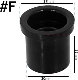 Achterwiel Stofzuiger - Wiel Naaf - Stofzuiger Reparatie - 2 Shot Ontwerp - Standaard Maat - Zwart — thumbnail 2