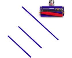 Store_7 - Pluche strips - Zachte rolkop - Hoogwaardig materiaal - Geschikt voor Dyson V7 V8 V10 V11 - 3 stuks voor optimale stofzuigervaring