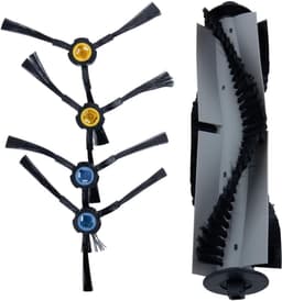 Hoofdrolborstel zijborstelset - Reserveonderdelen robot - Robotstofzuiger onderhoud - Compatibel met diverse modellen - 1 hoofdborstel 4 zijborstels - Zoals afgebeeld — thumbnail 1