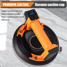 Accu-vacuümzuiger voor tegels, max. 200 kg, accu-tegellift met lcd-display, oplaadbare glaszuiger met automatische zuiging voor gladde oppervlakken — thumbnail 4