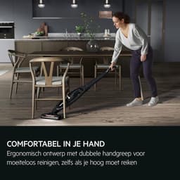 Draadloze Steelstofzuiger - Handstofzuiger Kruimeldief - Grondig Huis Schoonmaken - Krachtige Motor 45 Min - 0.3 Liter - Grijs — thumbnail 2