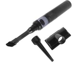 Handstofzuiger - Draagbare Stofzuiger - Auto Interieur - Dubbele Nat-Droogfunctie - 27 cm Lengte - Zwart