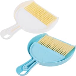 Kruimelveger Set - Kleine Bezem - Tafel Schoonmaken - Ergonomisch Ontwerp - 21 cm - Meerdere Kleuren — thumbnail 1