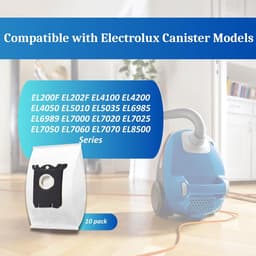 Geschikt voor Electrolux S-bag - Philips FC/HR-serie - Classic Long Performance - Electrolux S-bag AEG en Philips s- FC8202 - Stofzuigzakken van synthetisch polypropyleen (PP) - geschikt voor AEG - 10 stuks - Wit — thumbnail 4