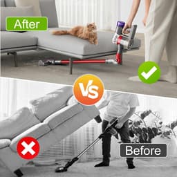 Dailygoods - Dailygoody - Snelle Adapter - Geschikt voor Dyson V7 V8 V10 V11 V15 - Rood - Laag Bereik - Ideaal voor meubels en harde vloeren - Draagbaar en en — thumbnail 3