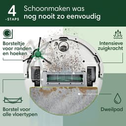 iRobot Roomba® 105 Combo + AutoEmpty Dock - Robotstofzuiger met Dweilfunctie - Wit (Y3512) — thumbnail 3