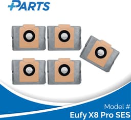 Eufy X8 Pro SES Stofzakken (5 Stuks, Plus.Parts® alternatief voor T29F70A2) — thumbnail 1