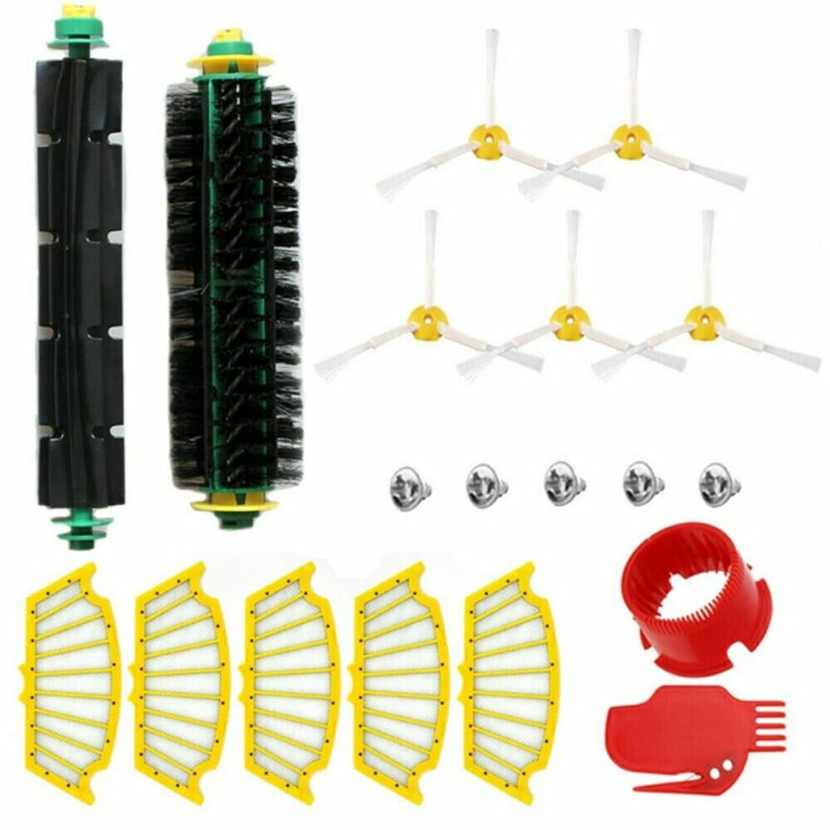 Geschikt voor Borstelonderdelenset Geschikt voor iRobot Roomba 530 540 550 560 570 580 551 561 555 500-serie — afbeelding 1