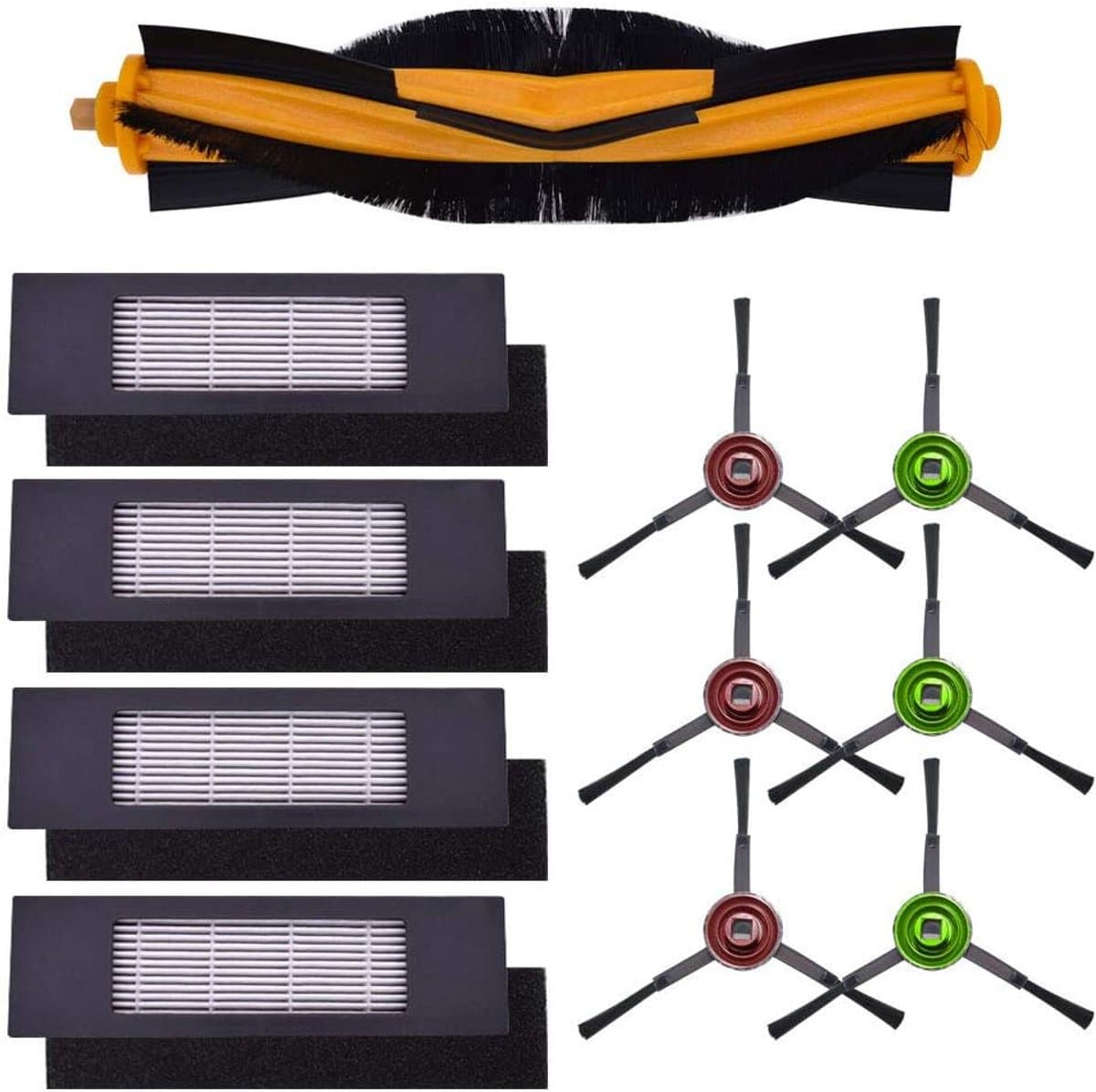 Onderdelen set - geschikt voor Ecovacs Deebot Ozmo 920 950 T8 T8MAX AIVI N8 pro T9 - Reinigingsborstel - Schrobborstels - 11 delig — afbeelding 1