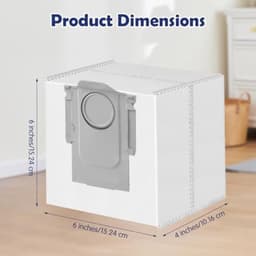 PRomoHome 10 stuke - 3L Stofzakken voor Roborock Q7 M5+/L5+/Q10 S5+/Q10 X5+/Q5 Pro+/Q5 Max+/S8 Pro Ultra/S8+/S7 MaxV Ultra/Q7 Max+/Q8 Max+ Stofzuiger,Afzuigstation,Stofzuigerzakken,Reserveonderdelen — thumbnail 3