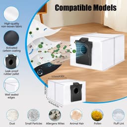 26 stuks accessoires gescht voor Dreame X50 Ultra Complete / L50 Pro Ultra robotstofzuiger, reserveonderdelen, accessoireset, hoofdborstel, stofzak, zijborstels, wisserdoeken, HEPA-filter, X50 — thumbnail 4