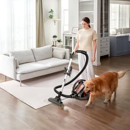 AG3000 Stofzuiger Zonder Zak - Stofzuigers - Dierhaarbestendig -Vacuum Cleaner Zakloos - Geschikt Voor Dierenharen - 900W - Sterke Zuigkracht - Rood — thumbnail 2