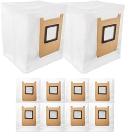 10-delige Stofzuigerzakken Set - Geschikt voor Eufy Omni E28, E25 & E35 - 99.9% Filtratie - 4-Laags Vlies & Smeltgeblazen Filter - Hygiënische Stofzakken voor Robotstofzuiger - Luxe Onderhoudskit — thumbnail 1