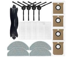 Accessoireset geschikt voor Eufy L60, L60 SES, L50 & L50 SES - 17-Delig - Inclusief HEPA Filters, Rolborstel, Zijborstels, Mopdoeken & Stofzakken - Vervangingsonderdelen Kit