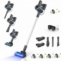 Innova Essentials PowerVac Pro+ - Steelstofzuiger Draadloos - 500 Air Watts - extra accu - 4 extra HEPA Filters- met 4 verschillende opzetstukken - Draadloze Stofzuiger - Zonder zak op accu - Vacuum Cleaner — thumbnail 1