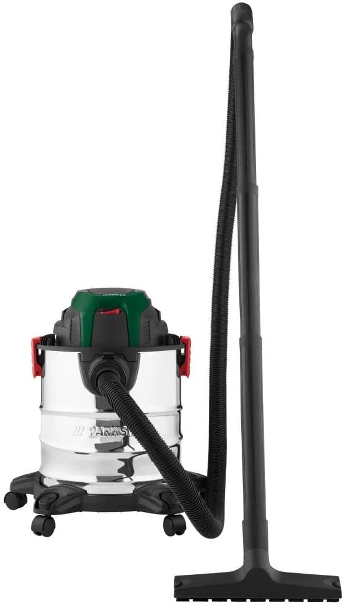 PARKSIDE® Nat en droog stofzuiger - Vermogen: 1300 W - Zuigkracht: 200 Airwatt - Tankinhoud: 19,8 L - Maak schoonmaken eenvoudig met deze krachtige nat- en droogstofzuiger. Ideaal voor vuil, water en zelfs als blazer. — afbeelding 1