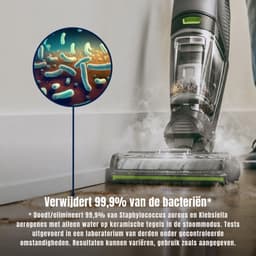 Aura® Steelstofzuiger met snoer - Steelstofzuiger - Stofzuiger - Grijs /Groen- ‎25cm x 27cm x 112cm — thumbnail 5