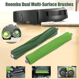 Hoofdborstel robot - Geschikt voor iRobot Roomba I7+ E5 E6 i7, E5, E6– Borstel Kit – Onderhoudsset - Stofzuiger Vervangingsset - robotstofzuiger met dweilfunctie - 8stuks — thumbnail 4