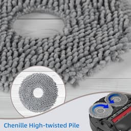 8x Dweilpads geschikt voor Dreame L10s Pro Ultra ,L10s Ultra Gen 2, L10s Ultra Heat - Microvezel Moppads - Wasbaar — thumbnail 4