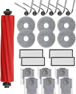 23 Stuks vervangende accessoires geschikt voor Roborock QV 35A/QV 35S robotstofzuiger - 1 hoofdborstels, 6 zijborstels, 4 HEPA-filters, 6 dweilpads, 6 stofzakken — thumbnail 1