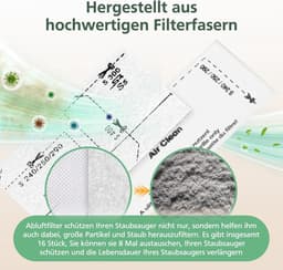 8 sets filterkatoen - 2 vellen Filterkatoen -Filter en filterpad Geschikt voor Miele stofzuigers - Stofzuigerfilter voor Miele stofzuiger - motorbeschermingsfilter - stofzuigerfilterset SAC20/30 microfilter - compatibel met Miele — thumbnail 3