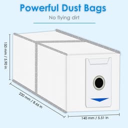 12 stuks-Stofzakken voor Ecovacs Deebot T30 Pro Omni/T30 Omni stofzuigerrobot-stofzuigerzakken-reservezak-accessoires voor Ecovacs Deebot T30 Pro Omni / T30 Omni — thumbnail 4