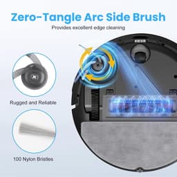 13 stuks vervangende accessoires geschikt voor Roborock Q10 VF+/PF robotstofzuiger - 1 hoofdborstels, 4 zijborstels, 4 HEPA-filters, 4 dweilpads — thumbnail 5