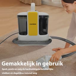 Draagbare tapijt- en meubelreinigingsmachine, 18 kPa tapijtreiniger voor diepe vlekken, vlekkenreiniger voor ongelukjes met huisdieren, vloerkleden, trappen, autostoelen en banken, inclusief accessoires. — thumbnail 5
