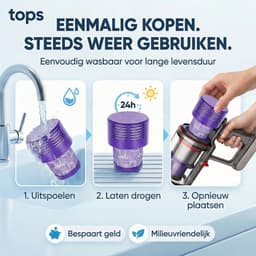 Tops filterset voor Dyson V10 – Geschikt voor SV12 & SV27 – Wasbaar en Herbruikbaar – 2 stuks — thumbnail 2