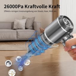 Kruimeldief Draadloos - Auto Stofzuiger - Handstofzuiger - Compact — thumbnail 4