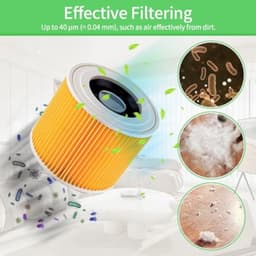 13-delige stofzuigerzakken set met filter Geschikt voor voor Kärcher KFI 357, WD2, WD 2 Plus, WD 3, KWD 1-3, SE 4001, SE 4002, reserveonderdelen 2.863-314.0 (13) — thumbnail 2
