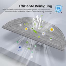 Geschikt voor De Roborock S8 MaxV Ultra robotstofzuiger, geschikt voor microvezel, wordt geleverd met een 12-delige dweilset, inclusief 6 dweilpads en 6 zijborstels, en is een accessoire voor het VibraRise 3.0 dweilsysteem, geschikt voor microvezel. — thumbnail 3