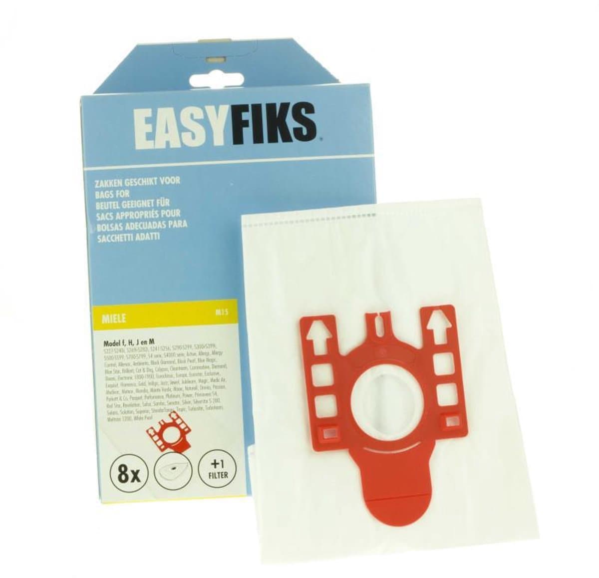 Stofzuigerzakken TBV uninverseel F-H-J-M Mie 8 stuks — afbeelding 1