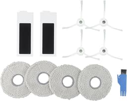 Vervangende onderdelen voor OMNI stofzuiger - Deebot T20 reserveonderdelen - accessoires - 4 zijborstels + 2 stofzuigerfilters + 4 dweildoeken + 1 reinigingsborstel — thumbnail 5