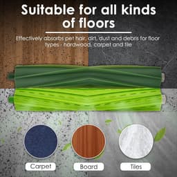 Geschikt voor (10 stuks) Vervangende onderdelen compatibel met iRobot Roomba Combo j7, Combo j7+, Combo j9+, Combo 10 Max robotstofzuiger, dubbele rubberen rolborstel, 2 dweilpads, 2 HEPA-filters, 2 stofzakken, 2 zijborstels — thumbnail 3