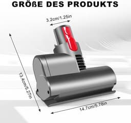 Geschikt voor Dyson V7/V8/V10/V11/V15 - Mini-turbine-mondstuk - Stofzuiger Accessoire - Quick Release borstelrol Geschikt voor matras - bank - autostoel - vermindert stof en allergenen — thumbnail 5